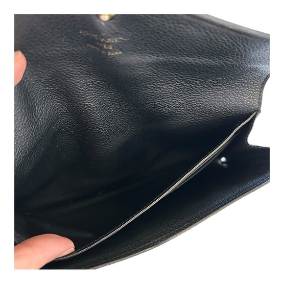 Louis Vuitton Black Monogram Empreinte Envelope Wallet – Noir EUC - Picture 6 of 11
